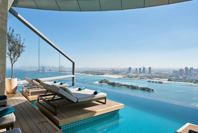 Luxury pool view